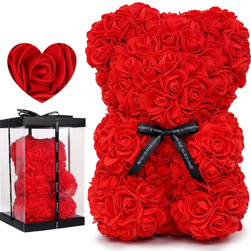 🌹Rosenbär mit Geschenkbox🎁