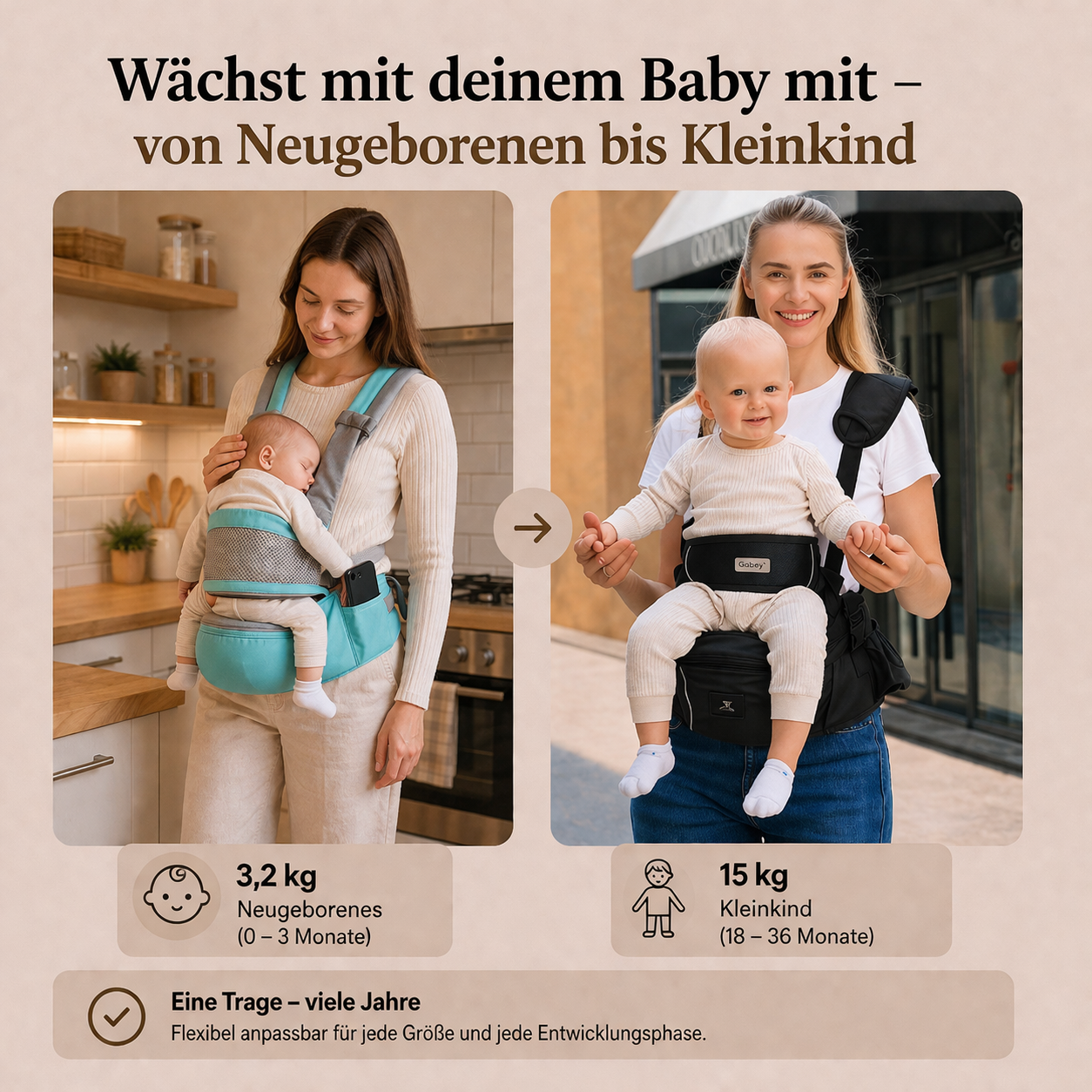 LumaTrage-Schmerzfrei tragen ab dem ersten Tag