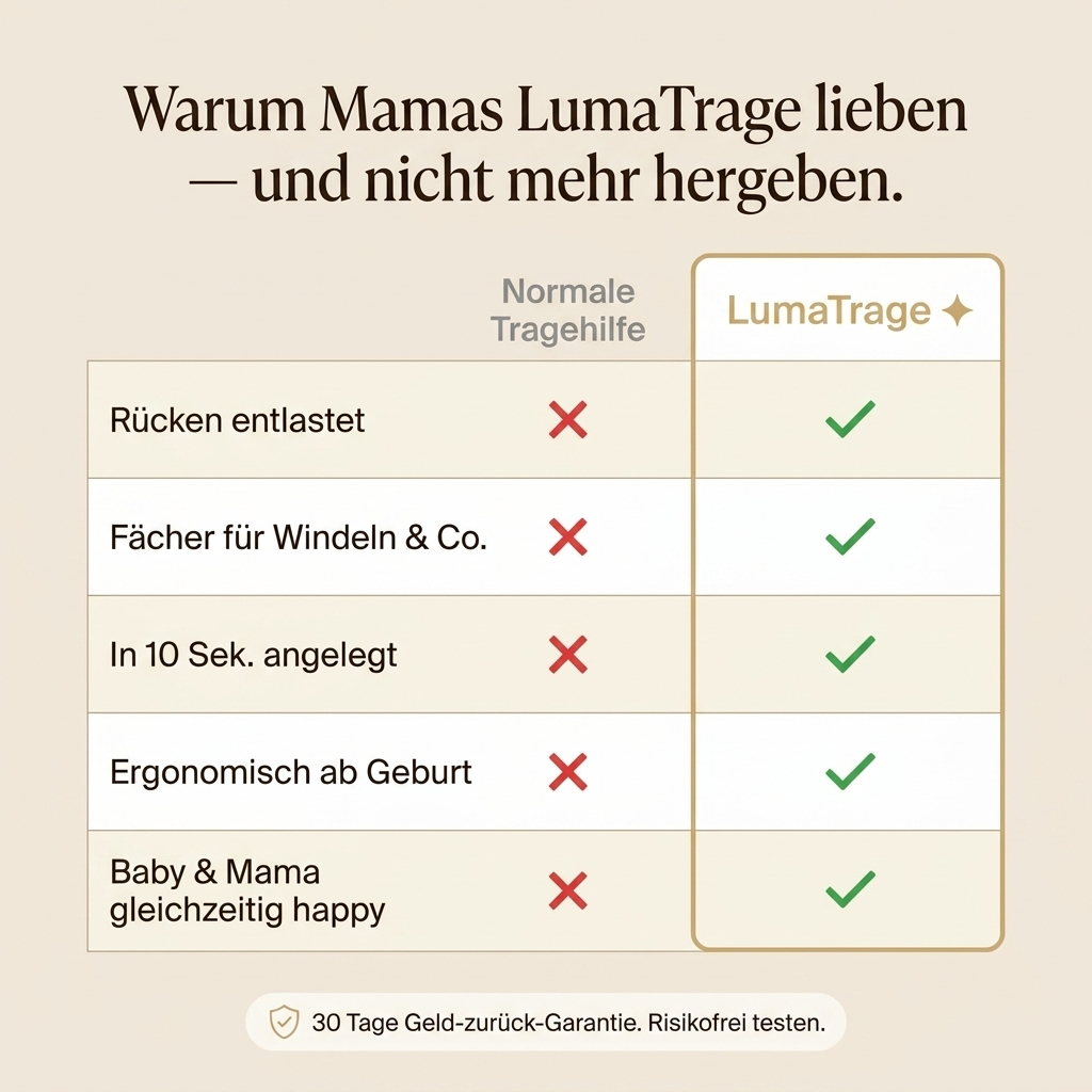 LumaTrage-Schmerzfrei tragen ab dem ersten Tag
