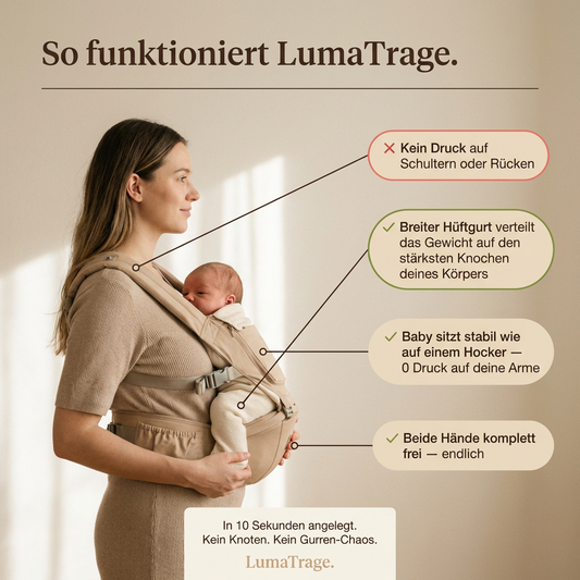 LumaTrage-Schmerzfrei tragen ab dem ersten Tag