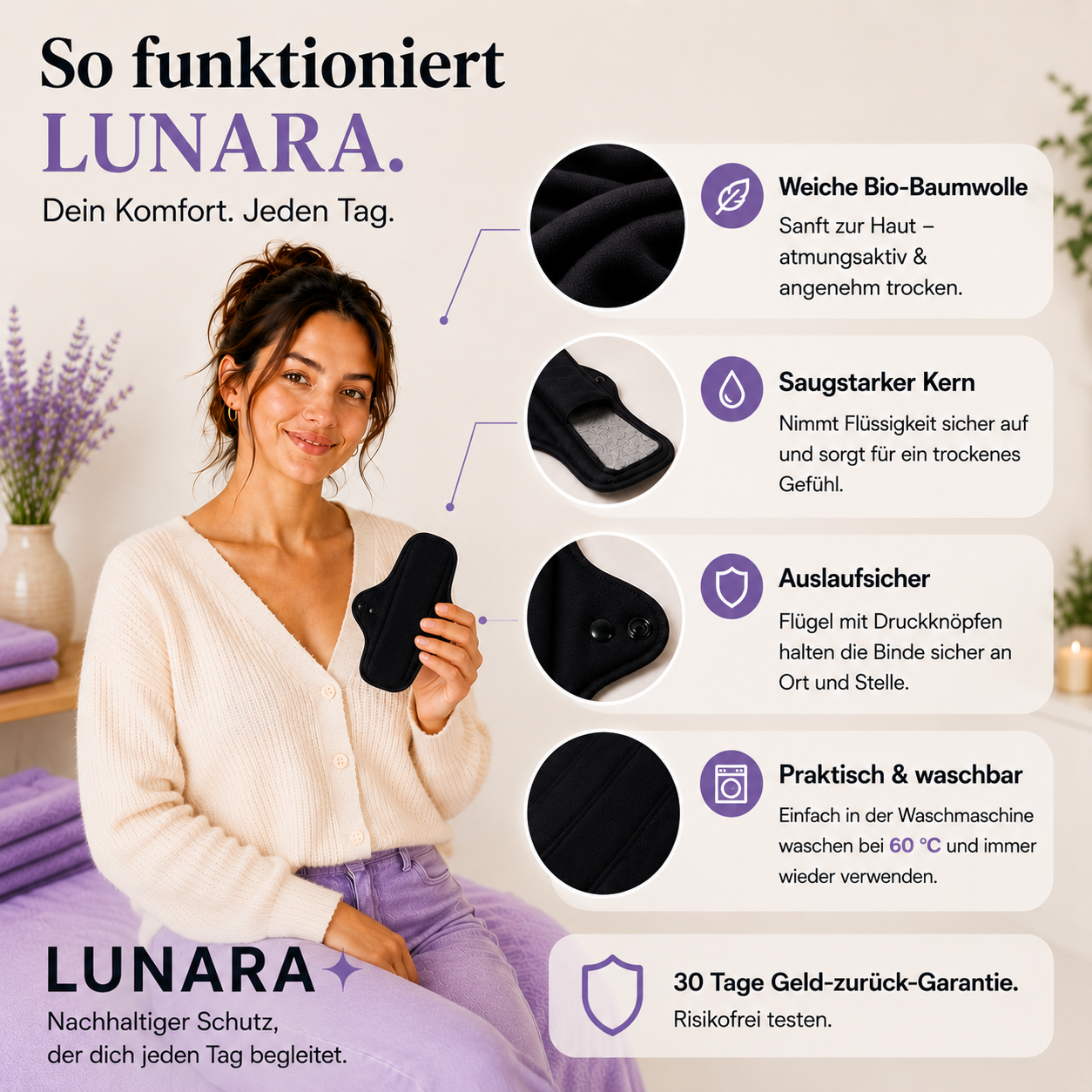 Lunara – Endlich sicher jeden Tag